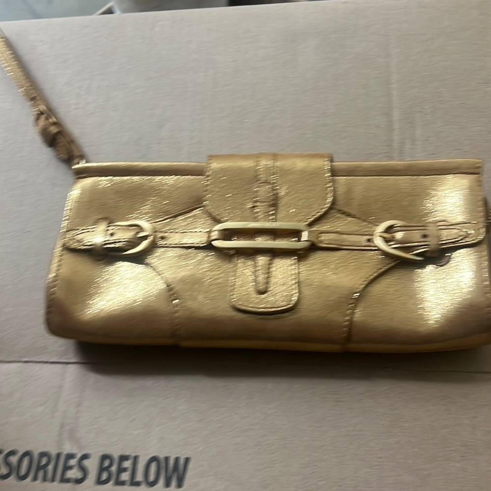 JIMMY CHOO GOLD WRISTLET 💛 ✨️